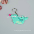 Promotion à bas prix en gros doux pvc keyring